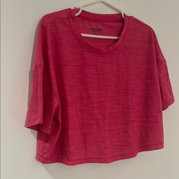 Old Navy tween Pink Boxy Crop T-Shirt - Picture 6 of 7